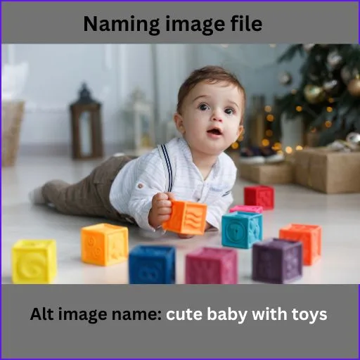 cute baby with toys