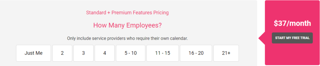 Rosy Salon software Pricing premium