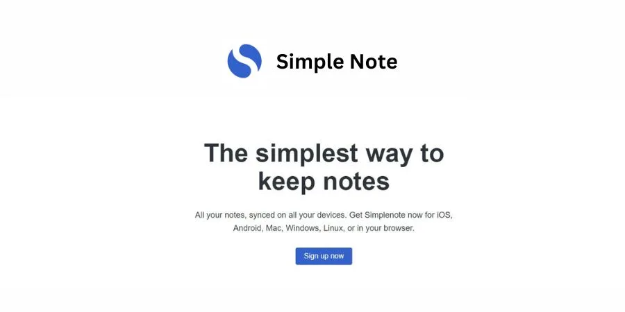 Simple note - a note taking app
